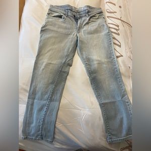 Kenneth Cole Reaction Mens Jeans Slim 34 x 30 Light Blue